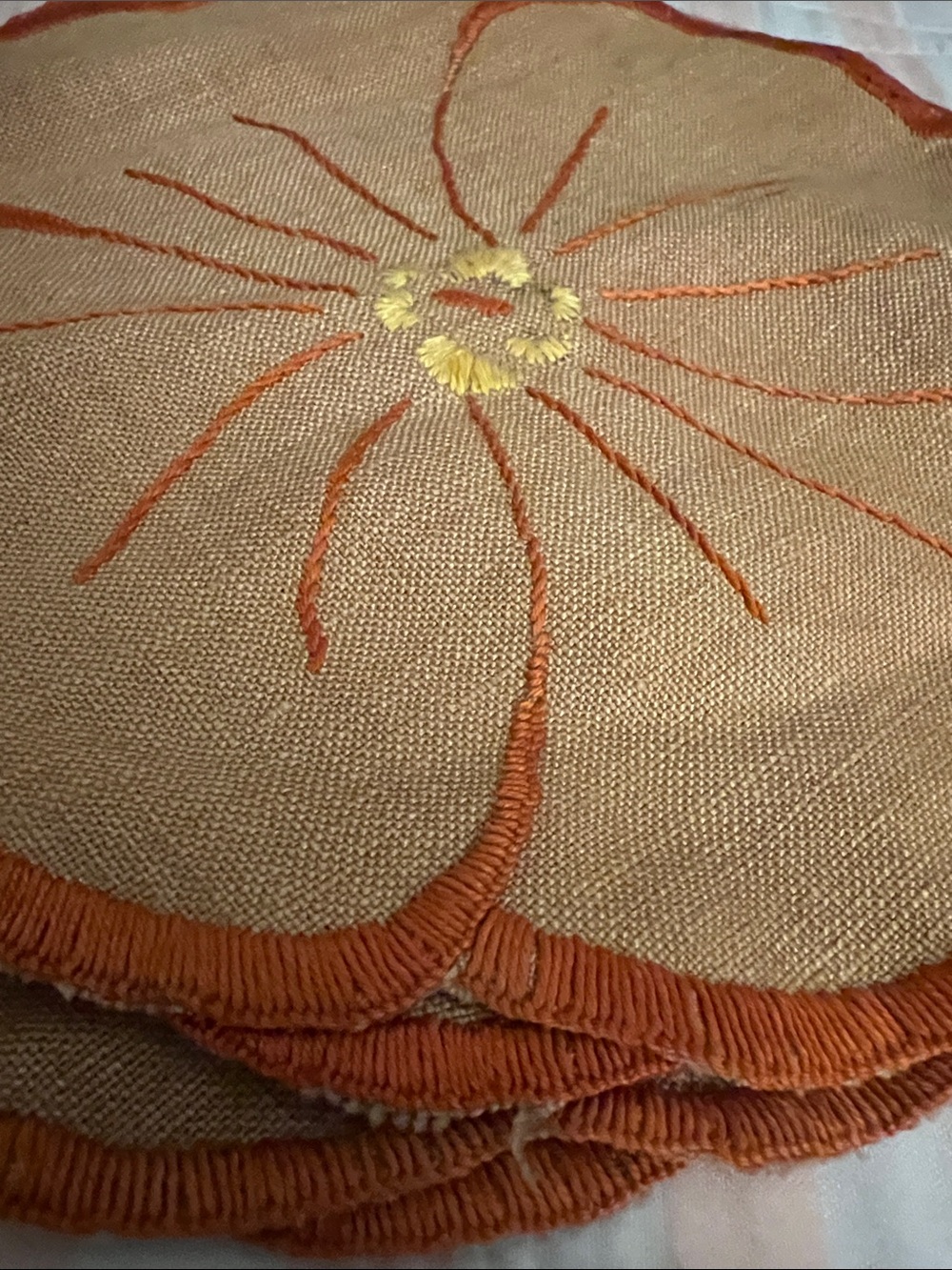 70’s set of 5 doily set